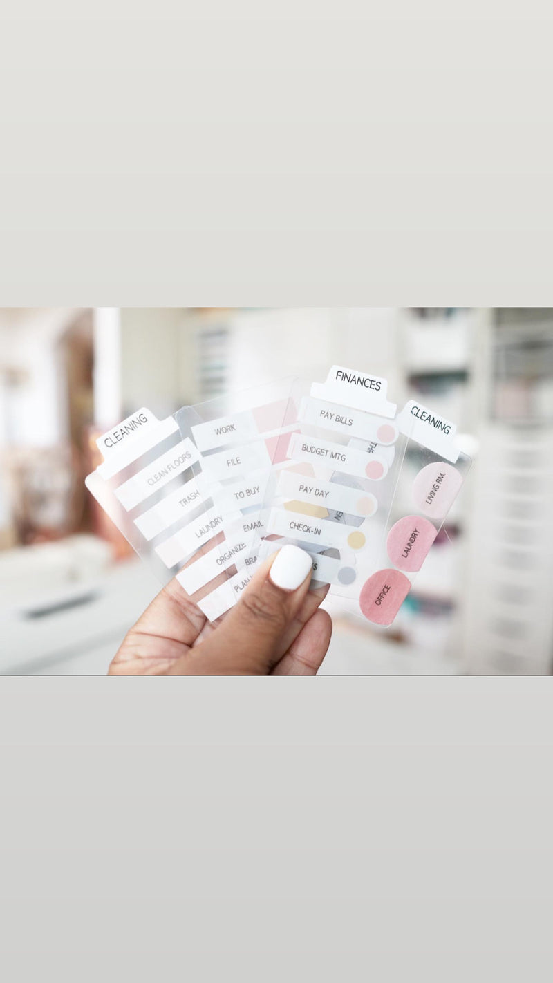1 Set Transparent Square Colored Sticky Flag