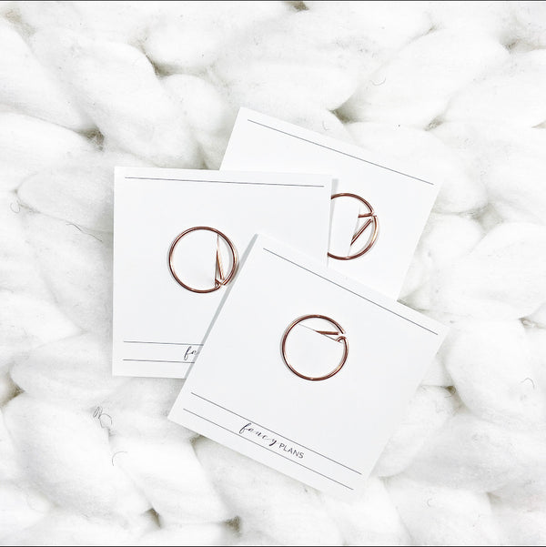 Circle Paper Clips | ROSE GOLD