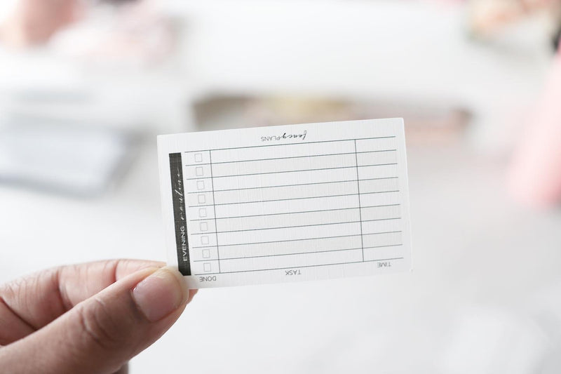 2 X 3 Evening Routine Tracker Journal Task Cards