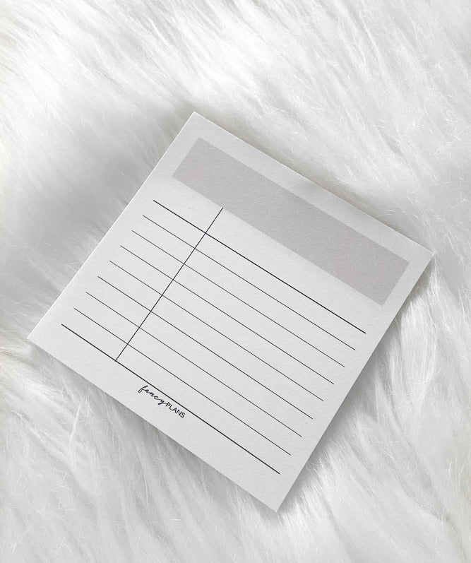 Sticky Note Header Header Sticky Notes | ROSE PINK – Fancy Plans Co