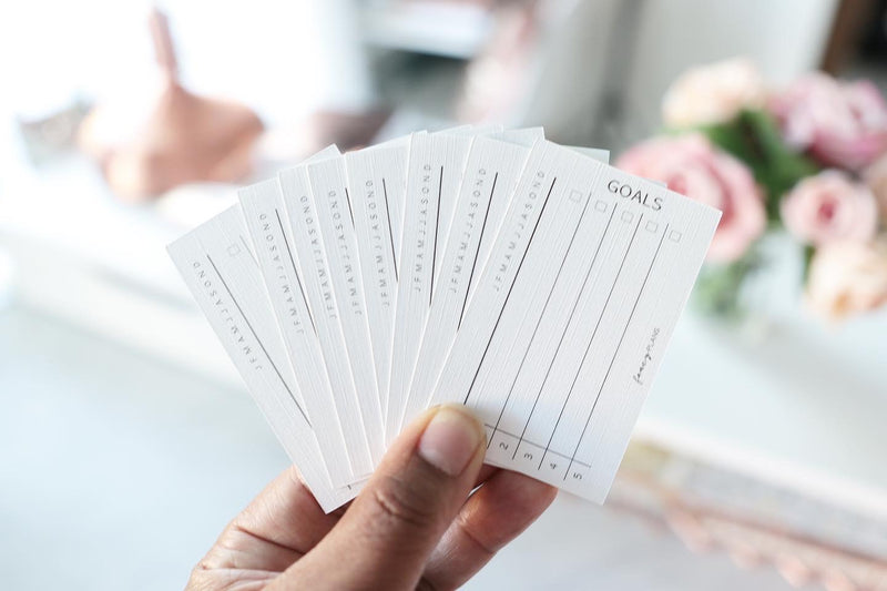 2 X 3 Goals Tracker Journal Task Cards