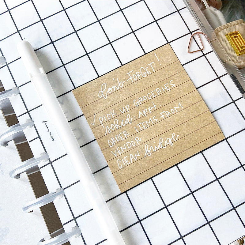 Tan Craft Sticky Notes