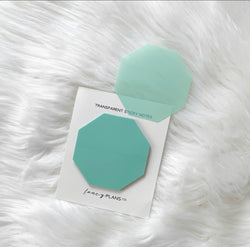 Octagon Transparent Sticky Note | Mint