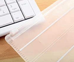 Lined Embossed Zipper Pouch