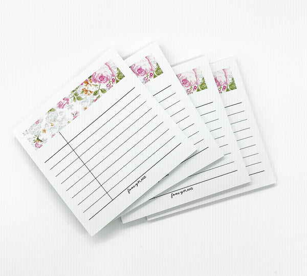 Sticky Note Header Header Sticky Notes | FLORAL – Fancy Plans Co