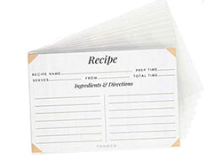 Recipe Card Plastic Protectors