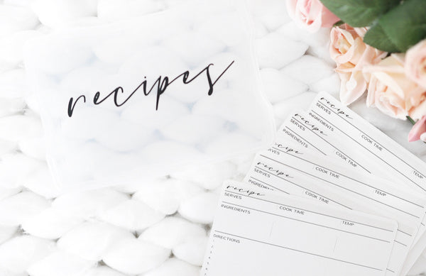 4 X 6 Recipe Cards