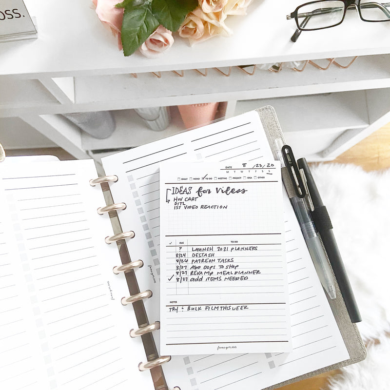 4 x 6 Notepad | Note Notetaking + Grid Notepads