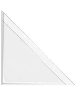 Corner Triangle ADHESIVE Poly Pocket