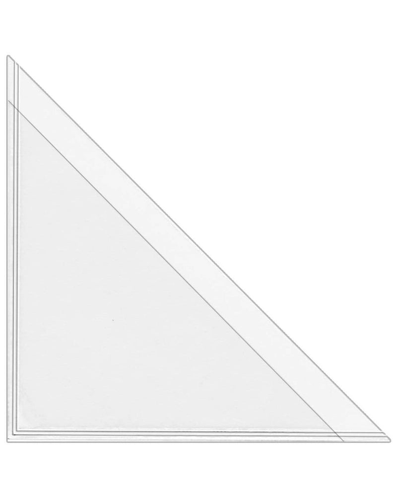 Corner Triangle ADHESIVE Poly Pocket