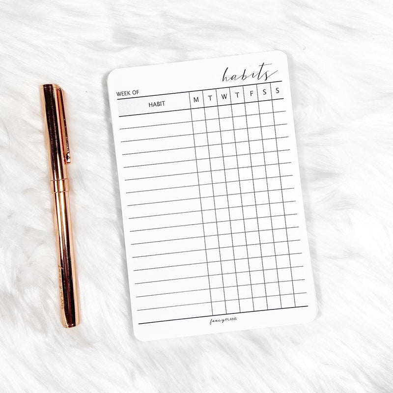 4 x 6 Notepad | Habit Tracker