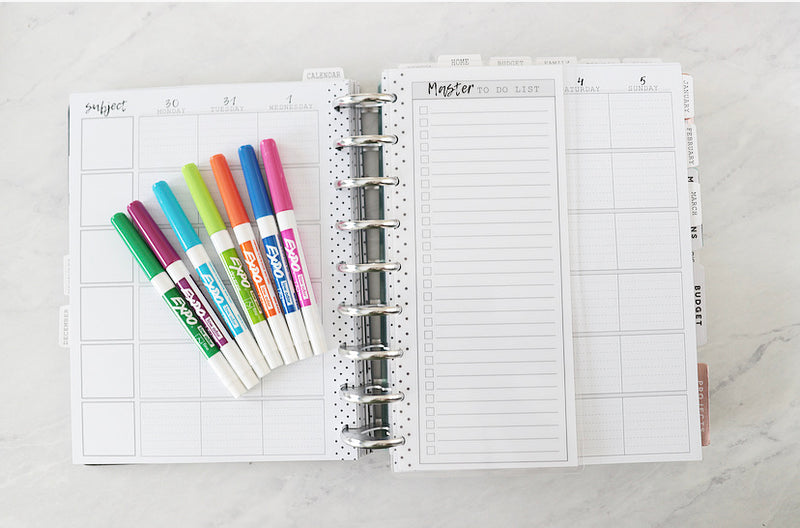 Master To Do List White Board Insert <Half Sheet>