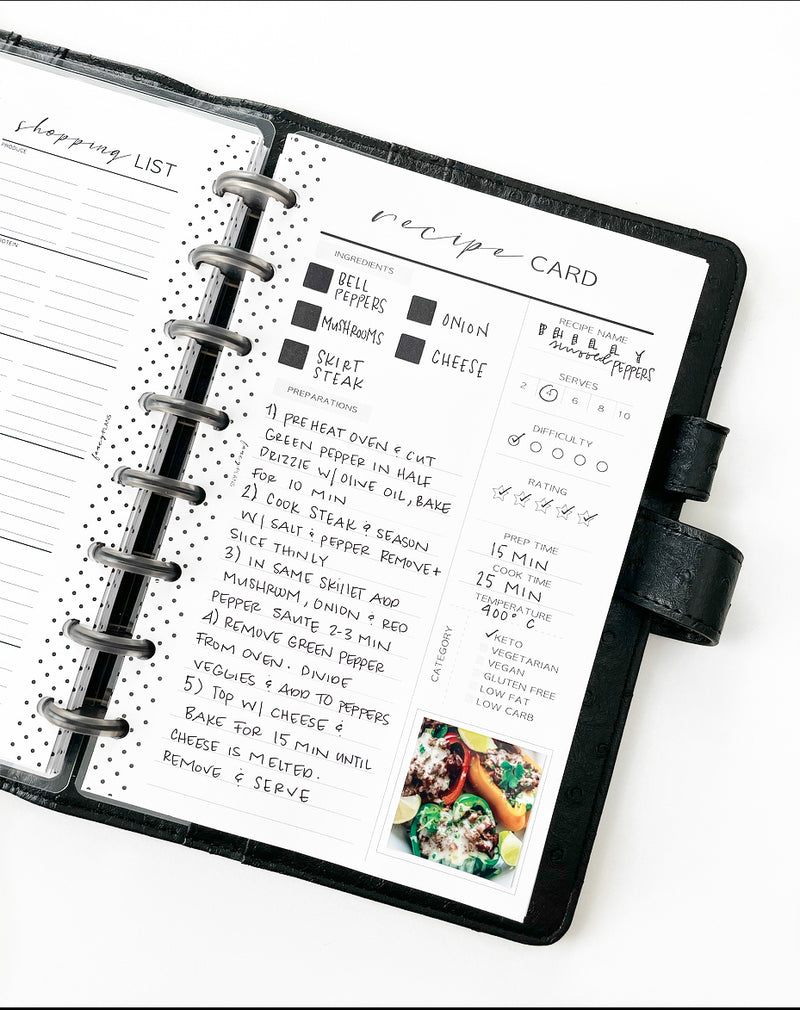 Monthly Meal Planner Bundle | HALF YEAR < PRINTED & SHIPPED >