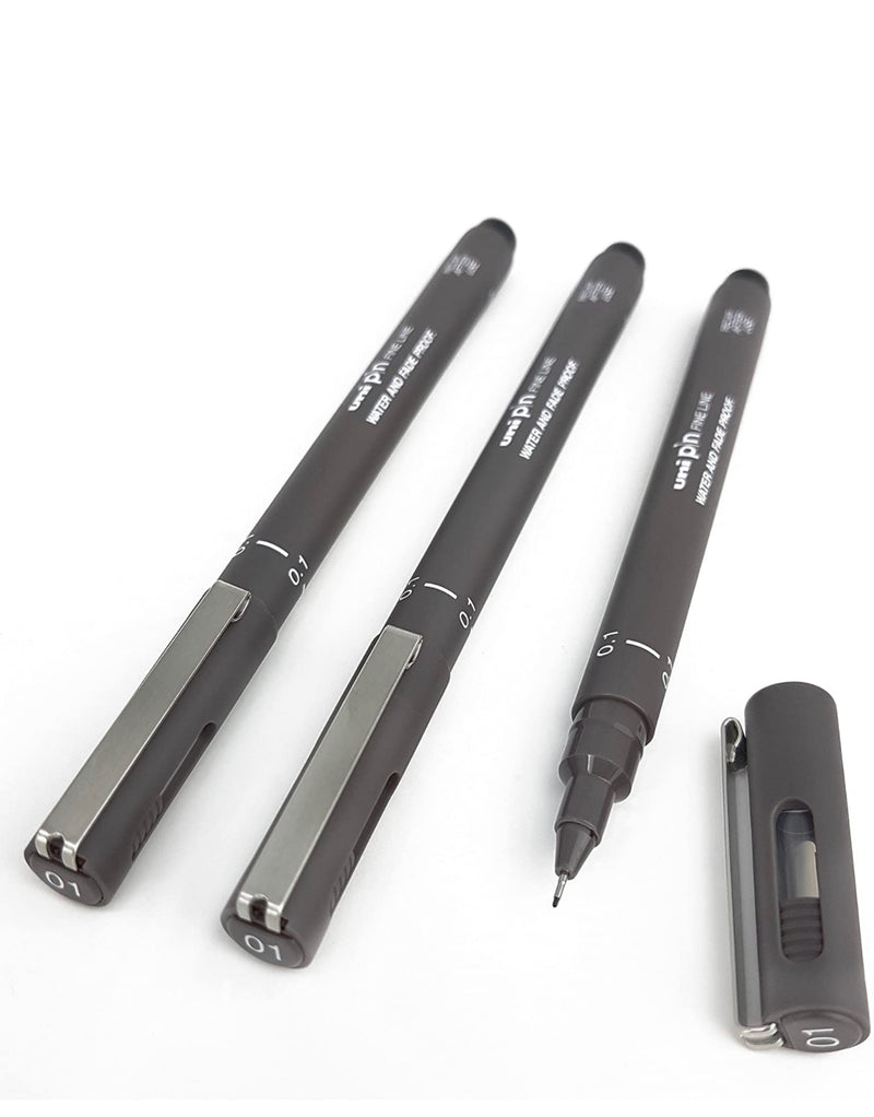 Uni Pen Fineliner Pen 0.1mm | Dark Grey
