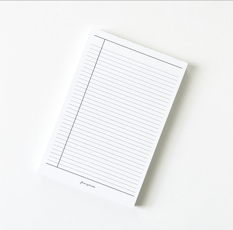 4 x 6 Notepad | Ruled Note Notepads – Fancy Plans Co