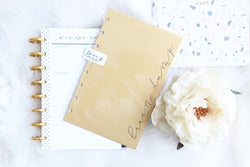 Planner Subjects Gold Metalic Cardstock Dashboards <PRINTED AND SHIPPED>