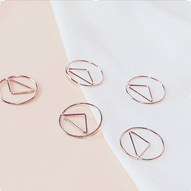 Circle Paper Clips | ROSE GOLD