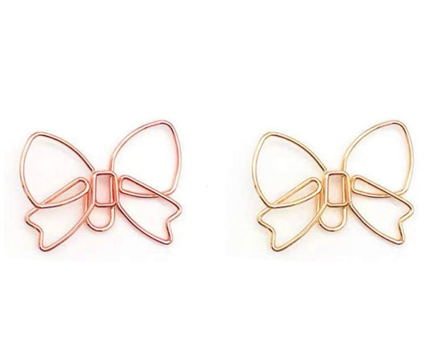 Bow Paper Clips | ROSE GOLD